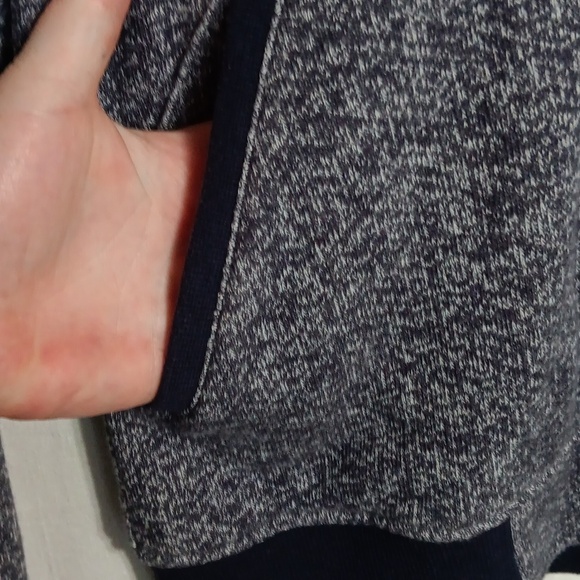 Black Scale Heather Gray Hooded Sweater Jacket Size Medium - Picture 4 of 5